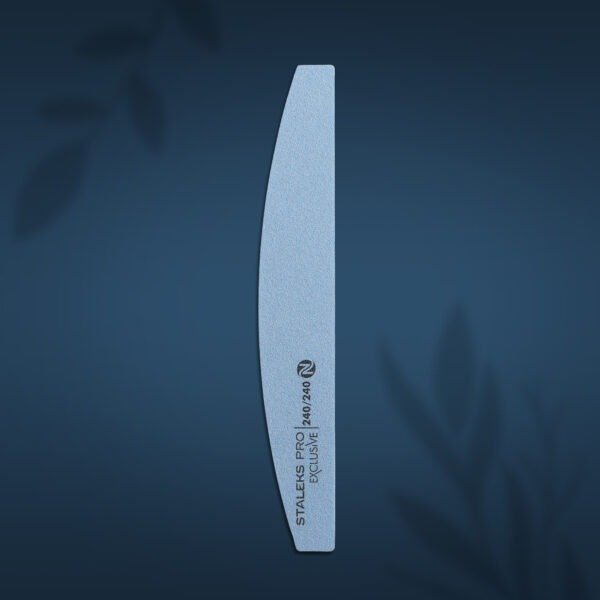 Mineral crescent nail file without foam Staleks Pro Exclusive, 240/240 grit