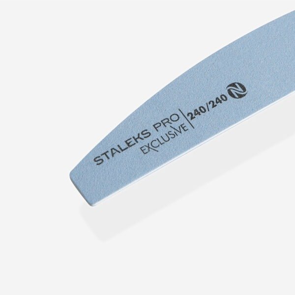 Mineral crescent nail file without foam Staleks Pro Exclusive, 240/240 grit - Image 2